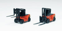 Tomix N Scale Forklift Orange (2) - Hobbytech Toys