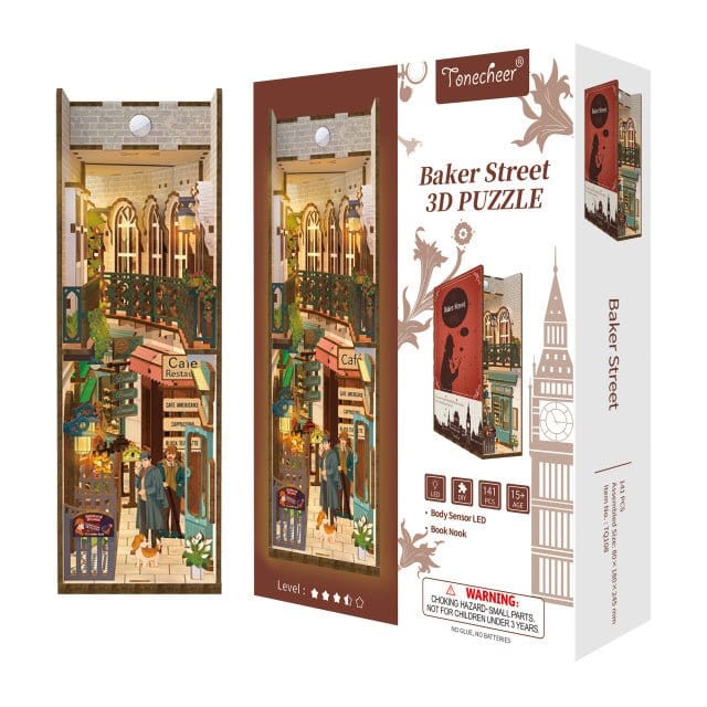 Tonecheer Baker Street Wooden Model Kit [TQ108] - Hobbytech Toys