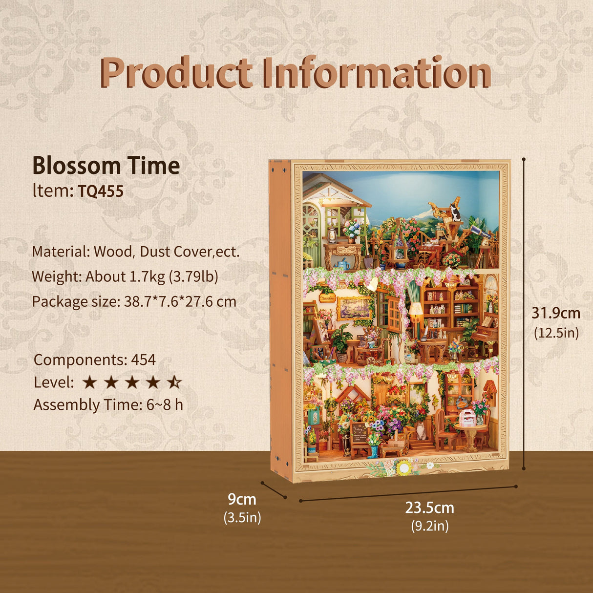 Tonecheer Blossom Time Story Frame Wood Model Kit [TQ455]