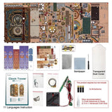 Tonecheer Clock Tower Book Nook Kit