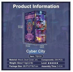 Tonecheer Cyber City Wooden Model Kit [TQ131] - Hobbytech Toys
