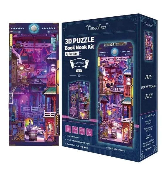 Tonecheer Cyber City Wooden Model Kit [TQ131] - Hobbytech Toys
