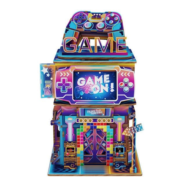 Tonecheer Cyber Game City Storage Box Wooden Model Kit [TQ182] - Hobbytech Toys