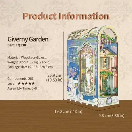 Tonecheer Giverny Garden Wood Model Kit [TQ138]