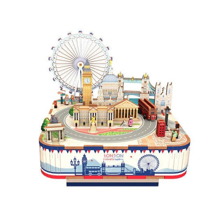 Tonecheer London Music Box Wooden Model Kit [TQ066] - Hobbytech Toys