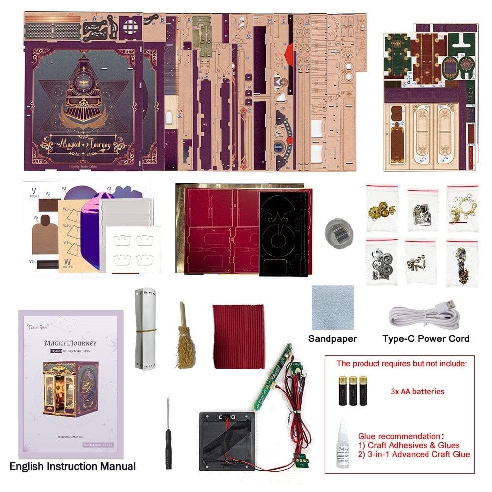 Tonecheer Magical Journey Book Nook Kit