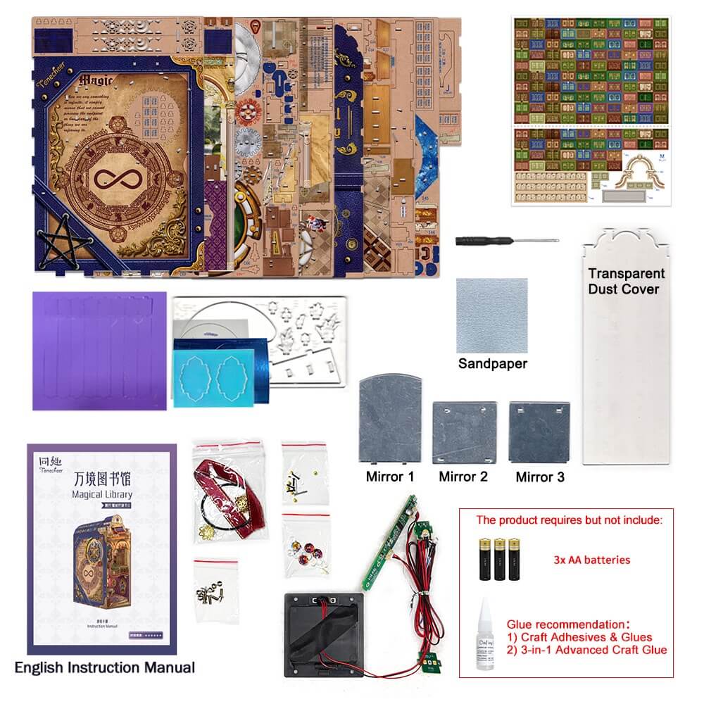 Tonecheer Magical Library Book Nook Kit [TQ134]