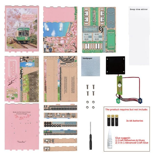 Tonecheer Sakuras Travel Wooden Model Kit [TQ119] - Hobbytech Toys