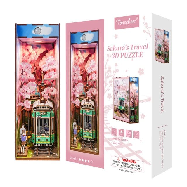 Tonecheer Sakuras Travel Wooden Model Kit [TQ119] - Hobbytech Toys