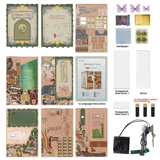 Tonecheer Shakespeares Verse Wooden Model Kit [TQ129] - Hobbytech Toys