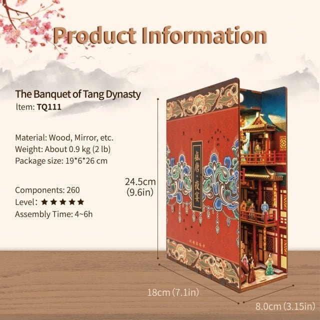 Tonecheer The Banquet Of Tang Dynasty Wooden Model Kit [TQ111] - Hobbytech Toys