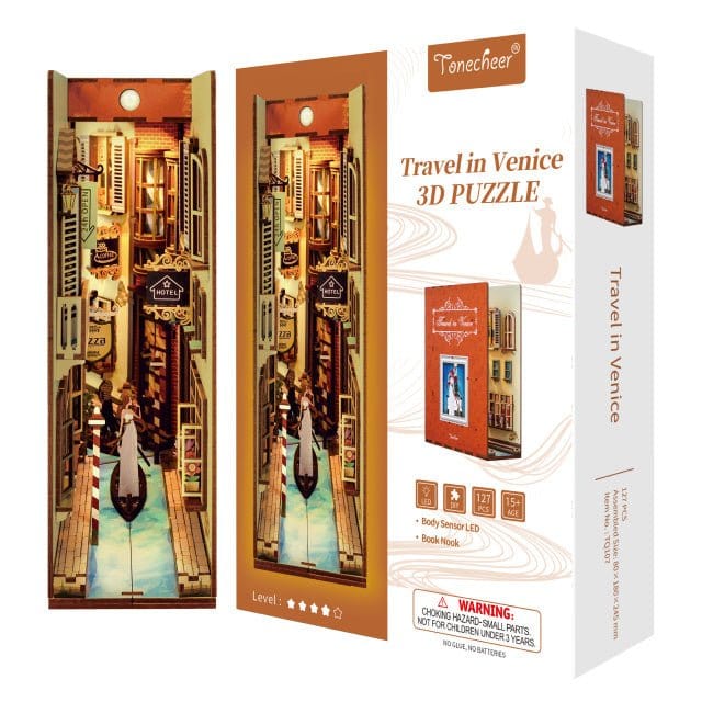 Tonecheer Travel In Venice Wooden Model Kit [TQ107] - Hobbytech Toys