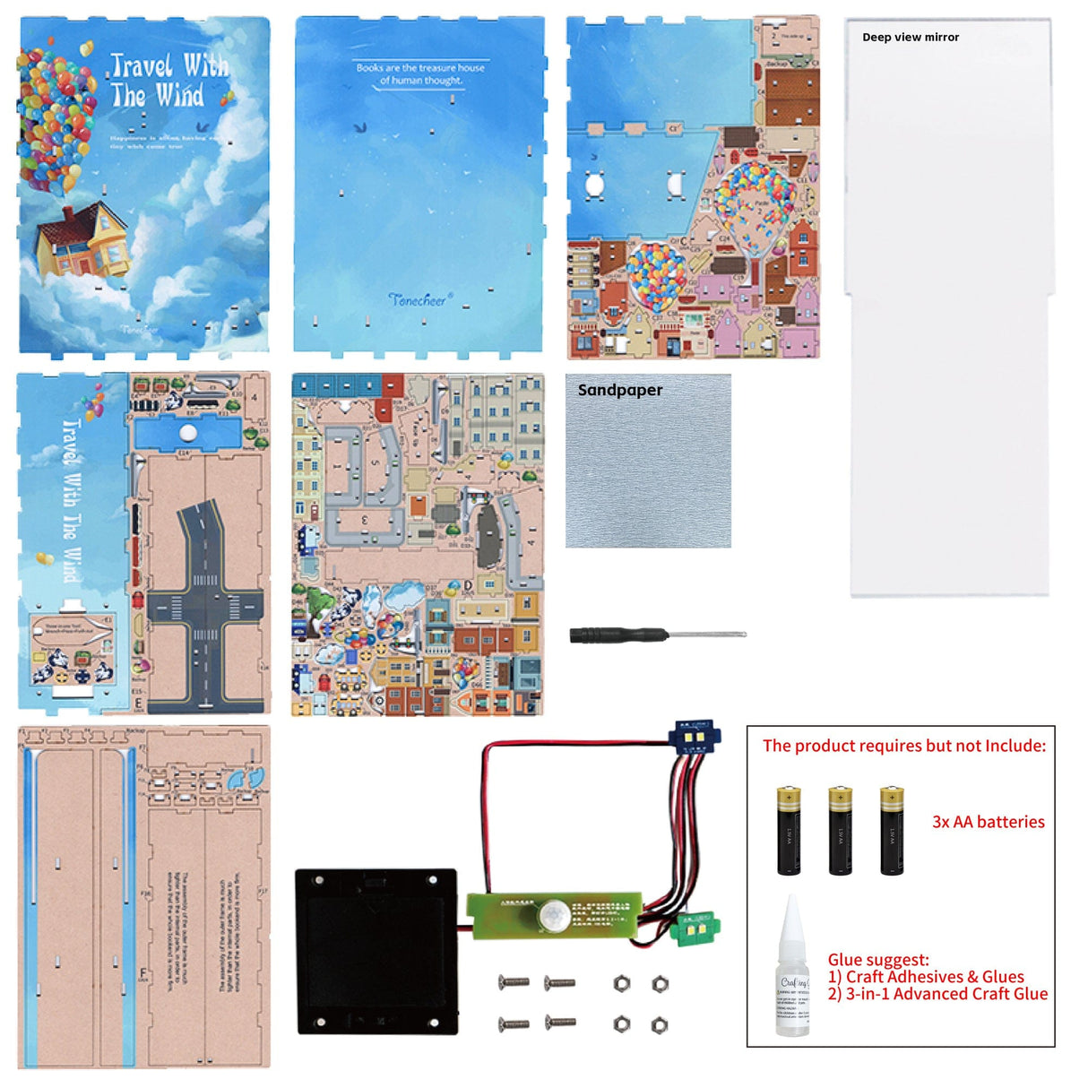 Tonecheer Travel With Wind Book Nook Kit [TQ126]