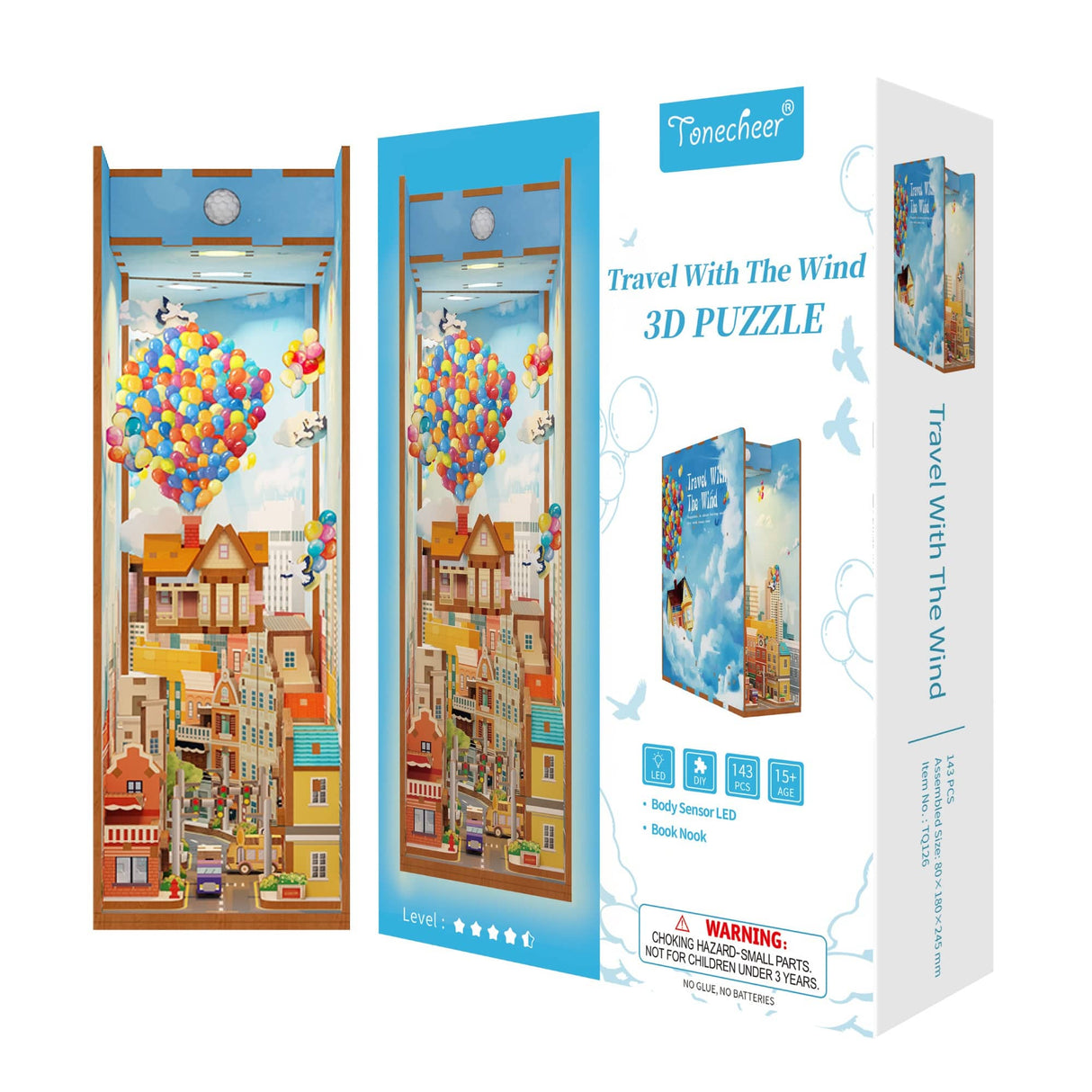 Tonecheer Travel With Wind Book Nook Kit [TQ126]