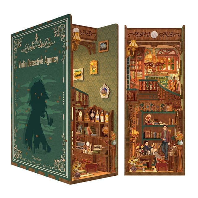 Tonecheer Violin Detective Agency Wooden Model Kit [TQ117] - Hobbytech Toys