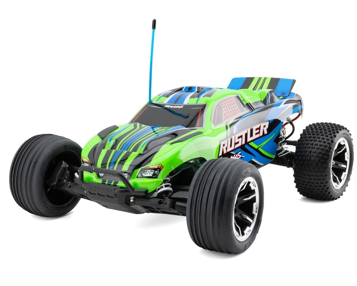 Traxxas 1/10 Rustler XL - 5 2WD Brushed Stadium Truck - Green [37254 - 8GRN] - Hobbytech Toys