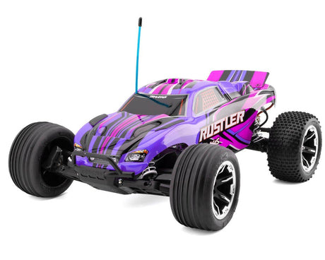 Traxxas 1/10 Rustler XL - 5 Brushed 2WD Stadium Truck - Pink [37254 - 8PINK] - Hobbytech Toys