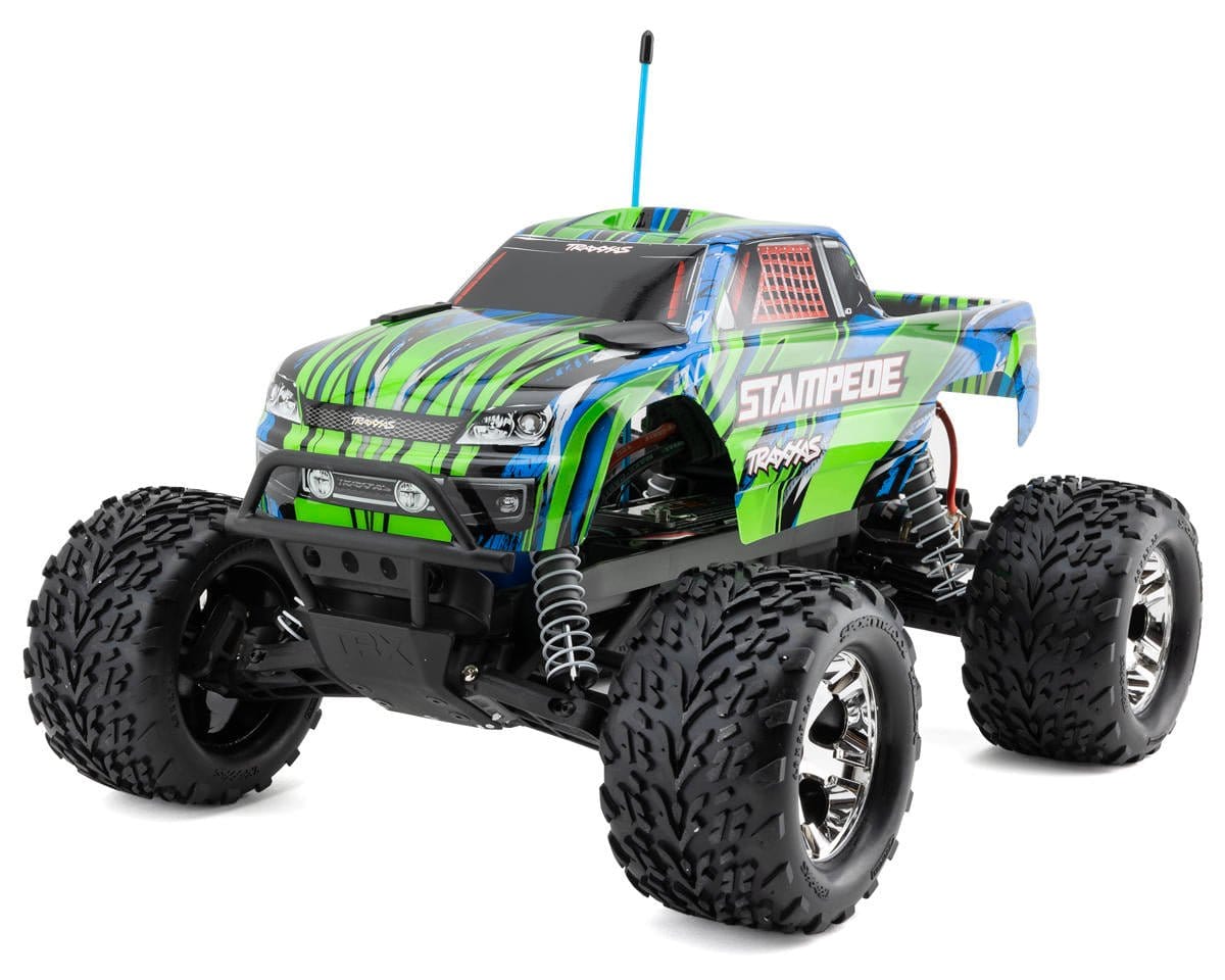 Traxxas 1/10 Stampede XL - 5 Brushed 2WD Electric RC Monster Truck - Green [36254 - 8GRN] - Hobbytech Toys