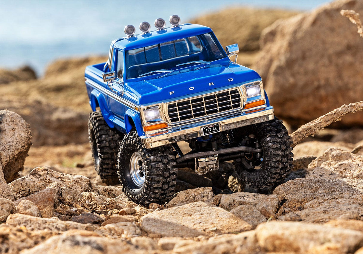Traxxas 1/18 TRX-4M 4WD 1979 Ford F150 Ranger XLT RC Truck High Trail Edition Blue