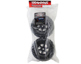Traxxas 7871 X - Maxx/XRT Pre - Mounted Sledgehammer Belted Tires - 17mm Hex - Black (2) - Hobbytech Toys