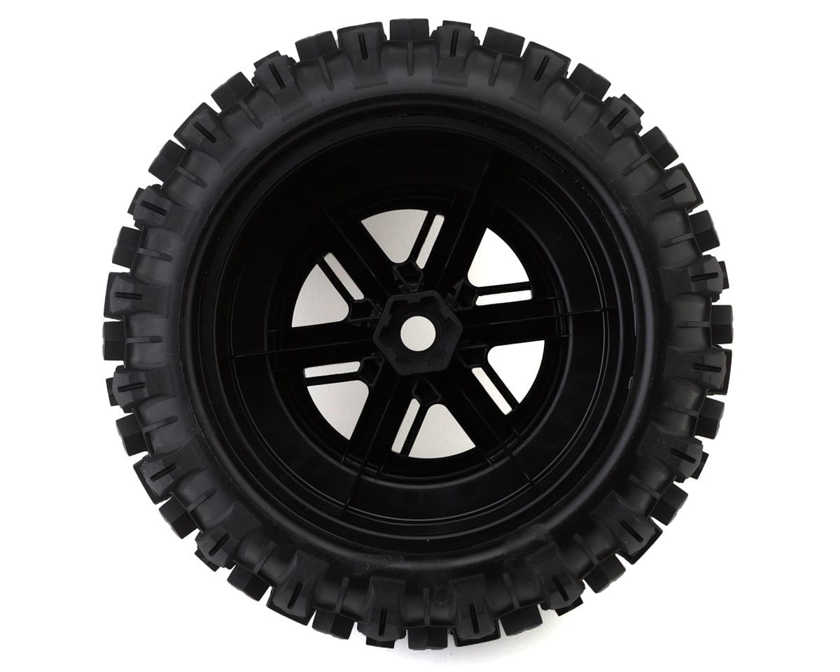 Traxxas 7871 X - Maxx/XRT Pre - Mounted Sledgehammer Belted Tires - 17mm Hex - Black (2) - Hobbytech Toys
