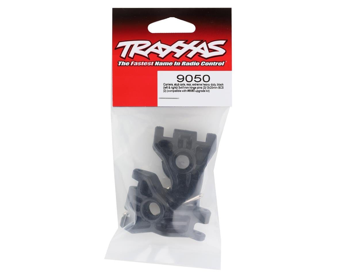 Traxxas 9050 Hoss/Rustler/Slash 4x4 Extreme Heavy Duty Hub Carriers - Black (2) - Hobbytech Toys