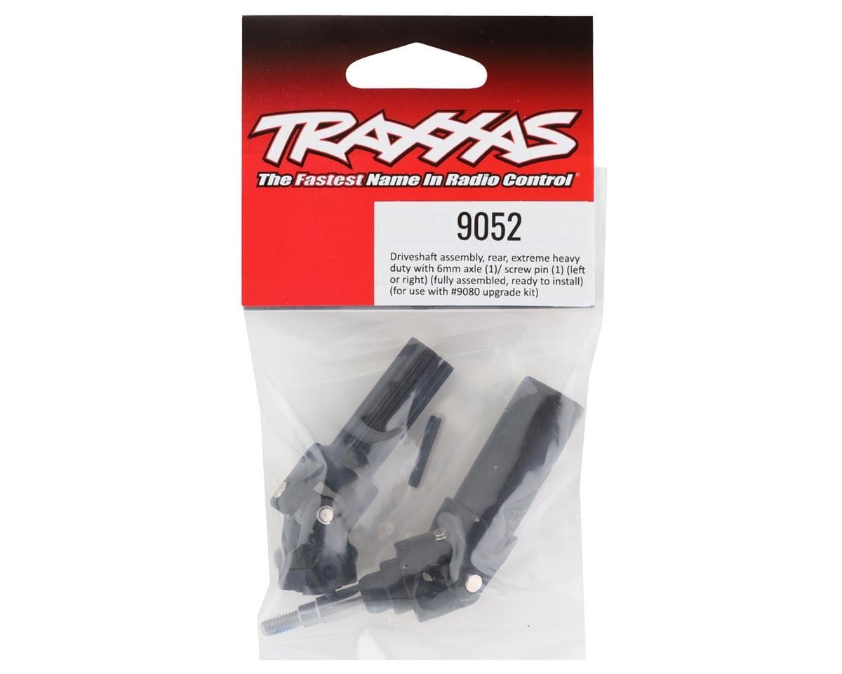 Traxxas 9052 Hoss/Rustler/Slash 4x4 Rear HD Driveshaft Assembly w/6mm Axle - Hobbytech Toys