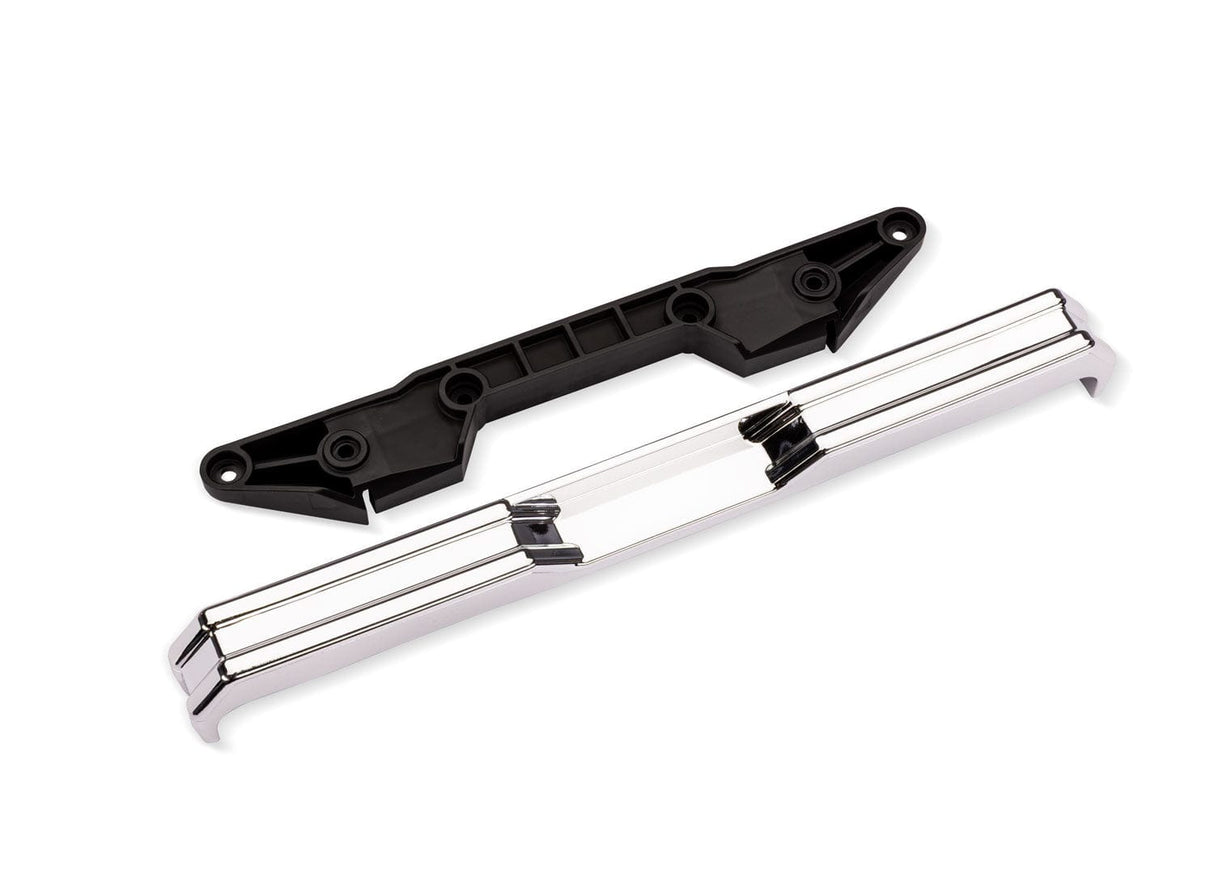 Traxxas Bigfoot No. 8 4x4 Chrome Rear Bumper with Support [7687]