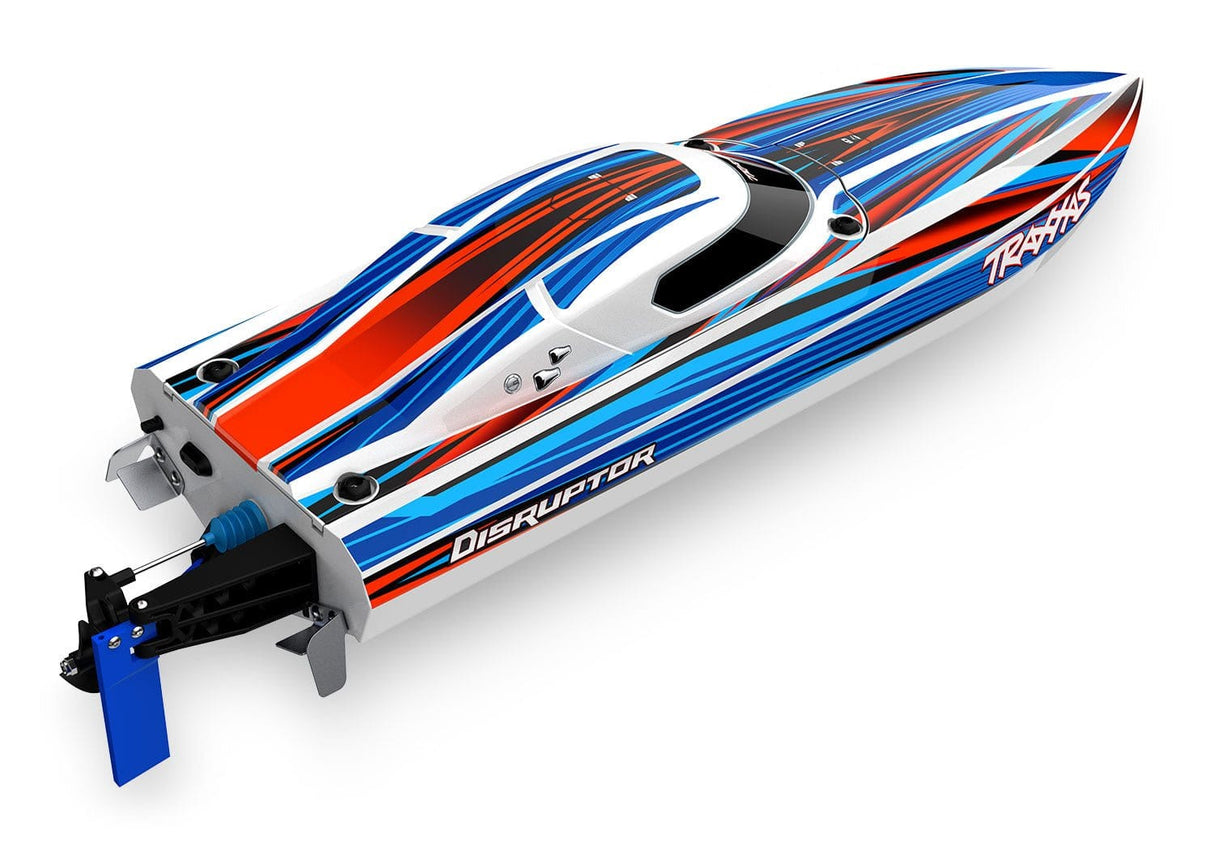 Traxxas Disruptor 26inch 4S Brushless Self - Righting RC Boat - Blue [106064 - 4BLUE] - Hobbytech Toys