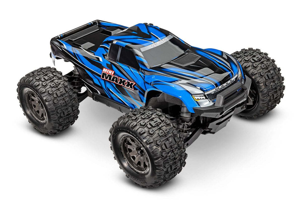 Traxxas Mini MAXX 1/16 Brushless Monster Truck RTR - Blue [107154 - 1BLUE] - Hobbytech Toys