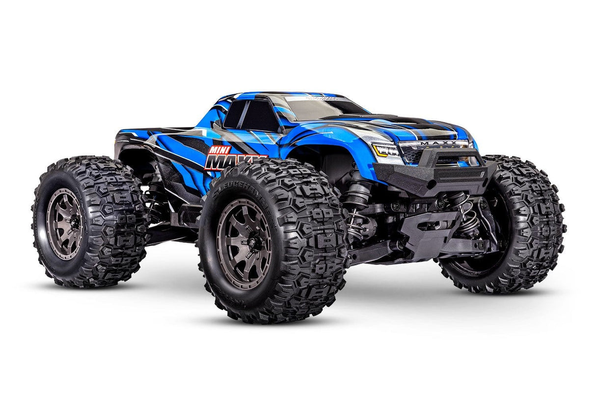 Traxxas Mini MAXX 1/16 Brushless Monster Truck RTR - Blue [107154 - 1BLUE] - Hobbytech Toys