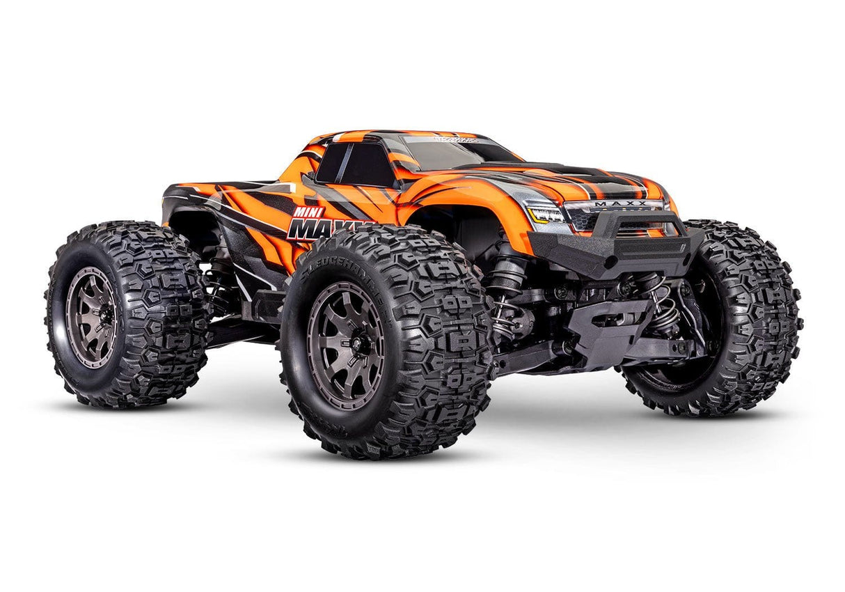 Traxxas Mini MAXX 1/16 Brushless Monster Truck RTR - Orange [107154 - 1ORG] - Hobbytech Toys