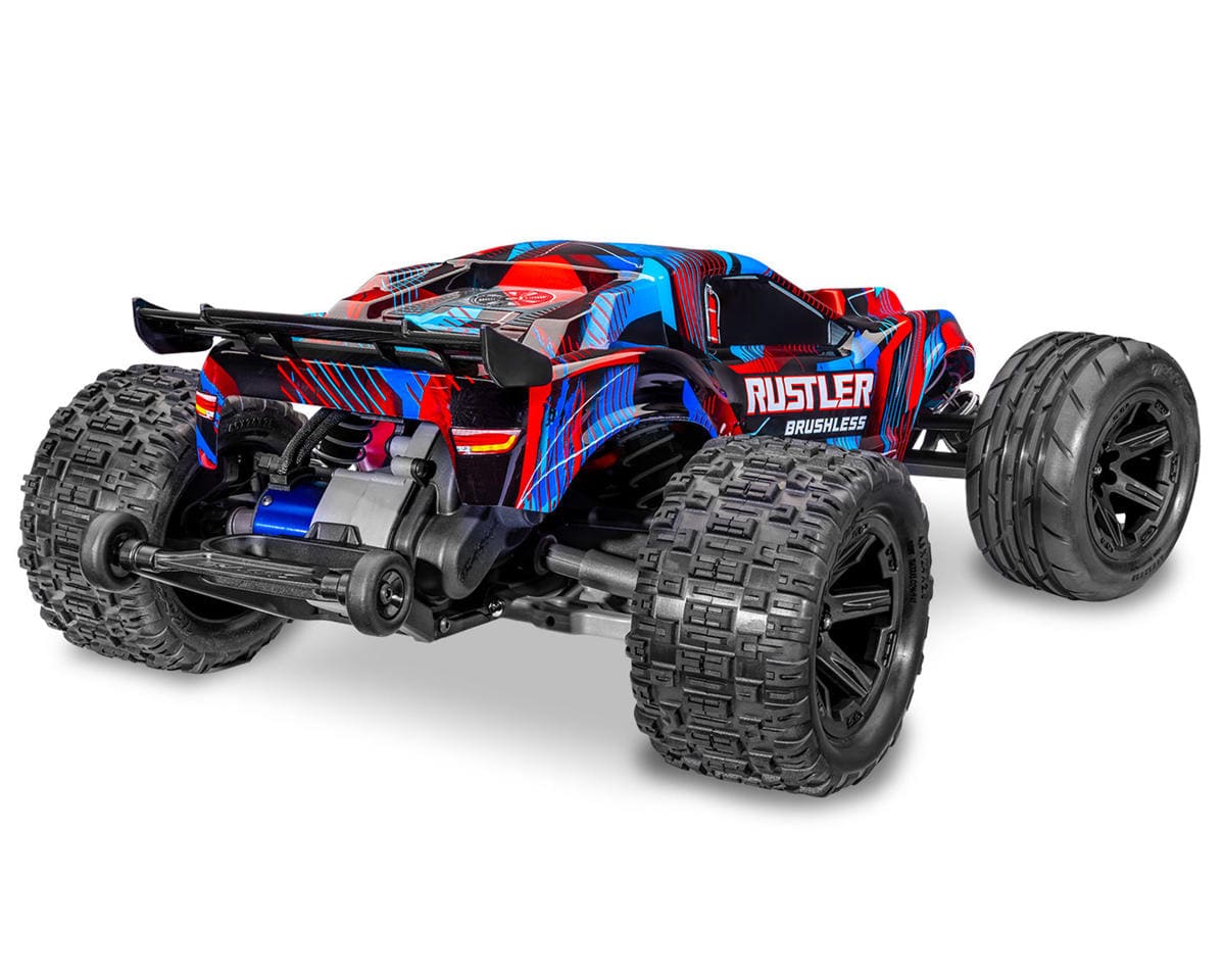 Traxxas Rustler VX3 1/10 RTR 2WD Brushless Stadium Truck - Red