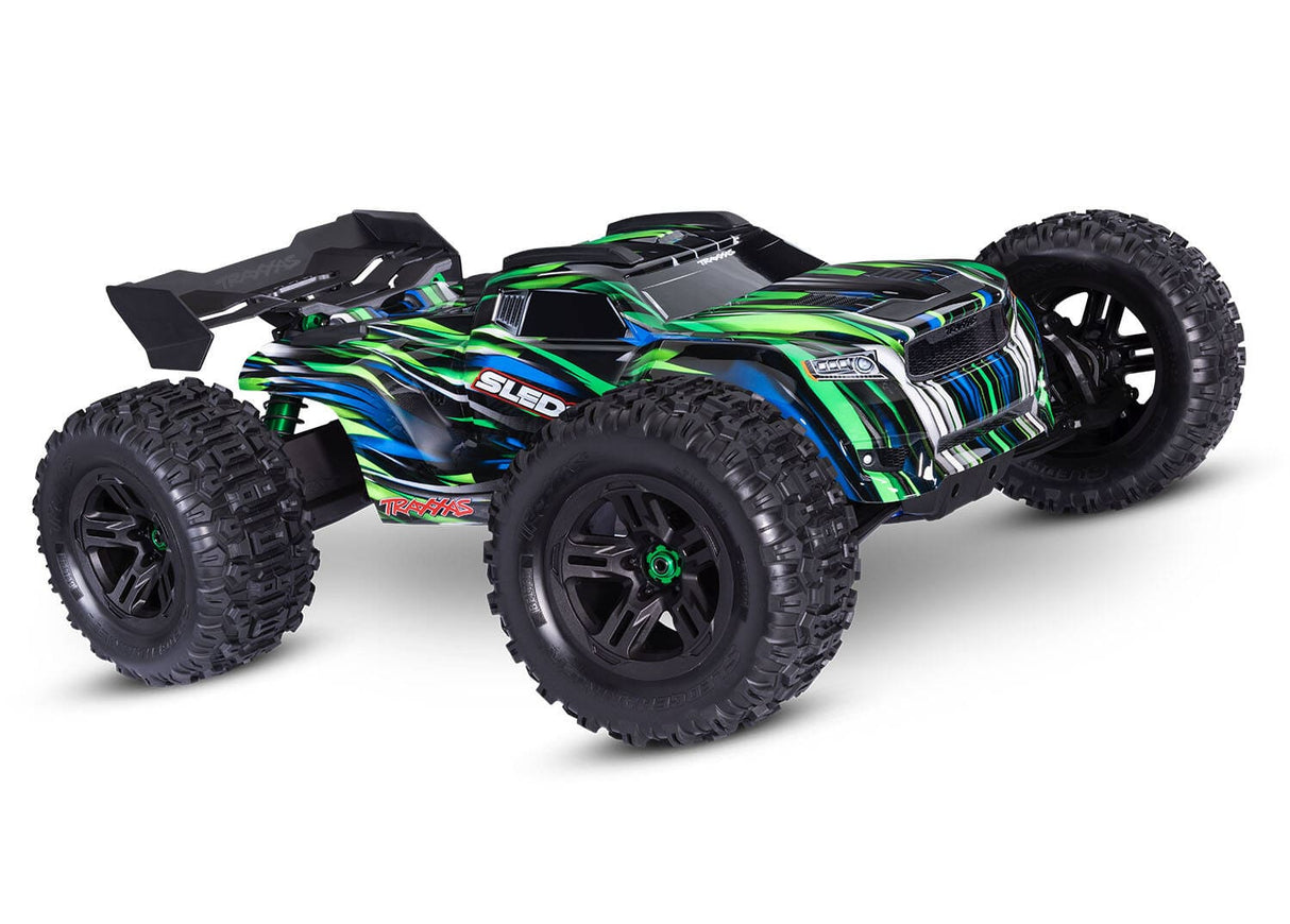 Traxxas Sledge 1/8 6S Brushless 4WD RC Truck - Green [95096 - 4GRN] - Hobbytech Toys