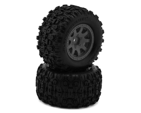 Traxxas Sledgehammer Tyres with Grey Wheels, Front (2pcs) [10771-GRAY]
