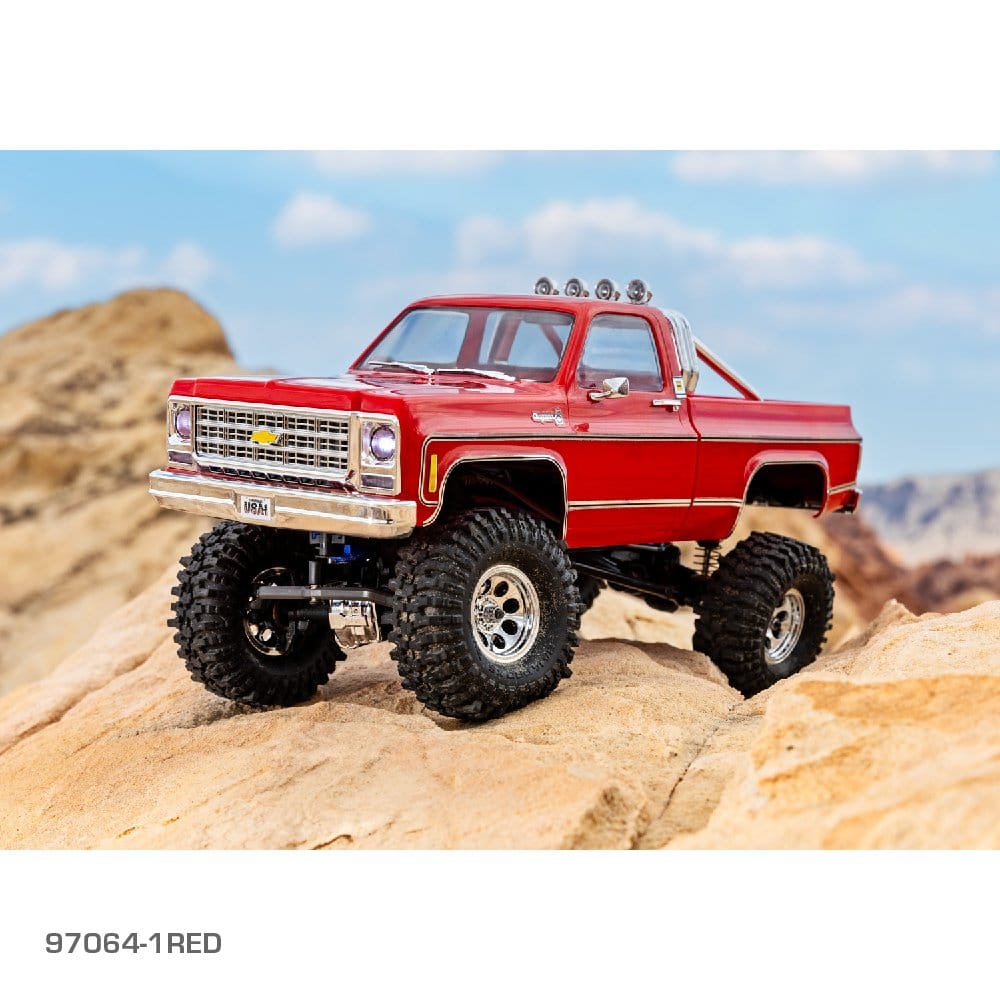 Traxxas TRX-4M 1/18 High Trail Edition Micro Rock Crawler Chevrolet K10 Body - Red