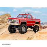 Traxxas TRX-4M 1/18 High Trail Edition Micro Rock Crawler Chevrolet K10 Body - Red