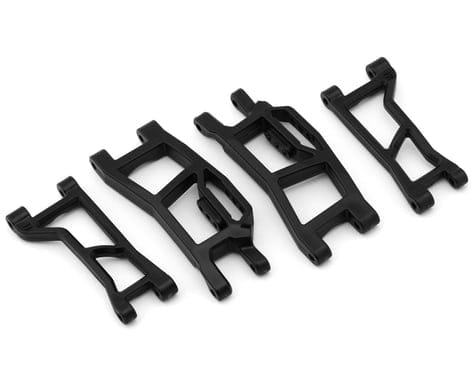 Traxxas WideMaxx Front Upper and Lower Heavy-Duty Suspension Arms, Black [10725-BLK]