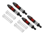 Treal Hobby 53mm Aluminum Oil Filled Threaded Damper Shocks for Traxxas TRX - 4M (Red) (4) - Hobbytech Toys