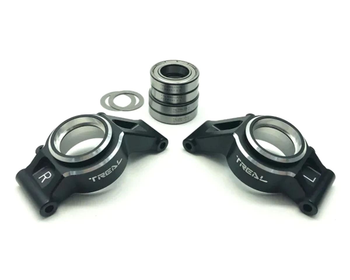 Treal Hobby 7075 Aluminum Rear Hub Set for Traxxas X - Maxx (Black) (2) - Hobbytech Toys