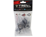 Treal Hobby Aluminum Steering Knuckles for Traxxas Sledge (Black) (2) - Hobbytech Toys