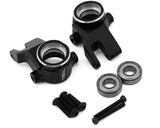 Treal Hobby Aluminum Steering Knuckles for Traxxas Sledge (Black) (2) - Hobbytech Toys