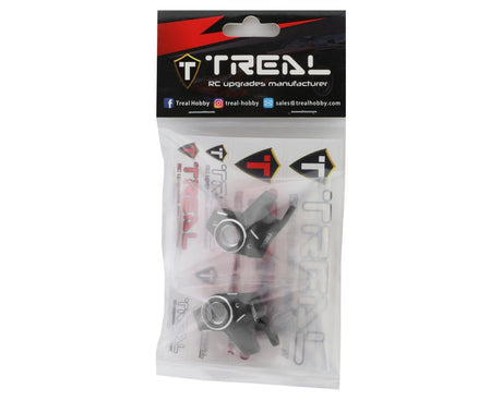 Treal Hobby Axial SCX10 III CNC Aluminum Front Steering Knuckles (Black) (2) [TLHTSCX10_III - 31] - Hobbytech Toys