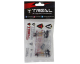 Treal Hobby Axial SCX24 Aluminum Long Travel Threaded Shocks (Black) (4) (43mm) [TLHTSCX24 - 155] - Hobbytech Toys