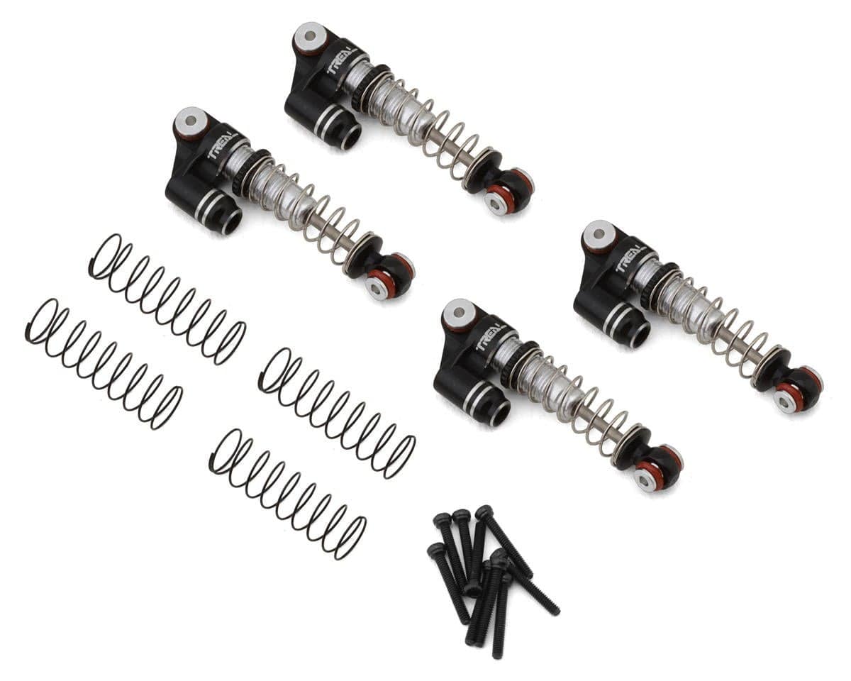 Treal Hobby Axial SCX24 Aluminum Threaded Shocks (Black) (4) [TLHTSCX24 - 08] - Hobbytech Toys