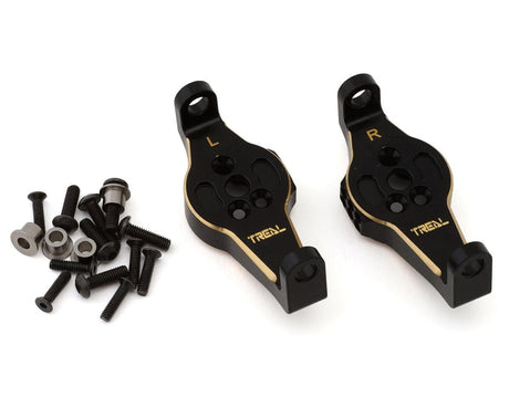Treal Hobby Brass C - Hub Carriers for Traxxas TRX - 4 (Black) (2) (47g) [TLHTTRX4 - 05] - Hobbytech Toys