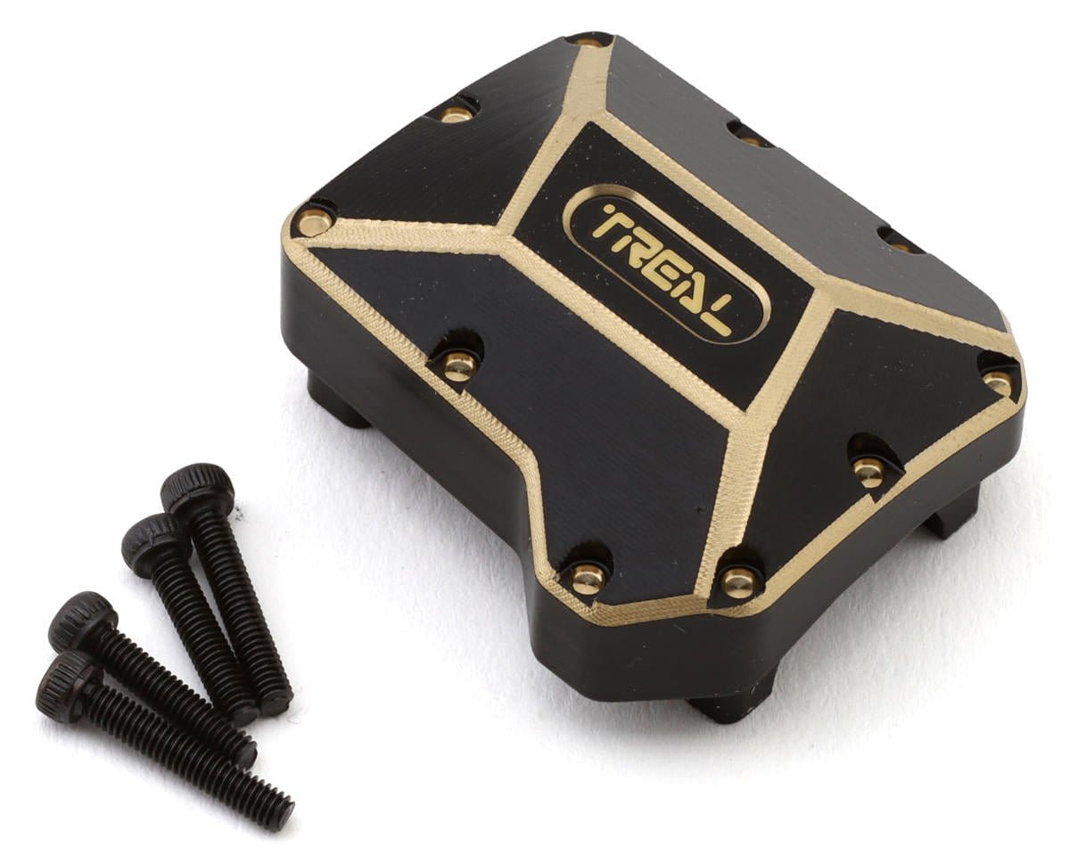 Treal Hobby Brass Differential Cover for Traxxas TRX - 4 (Black) (70g) [TLHTTRX4 - 23] - Hobbytech Toys