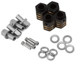 Treal Hobby Brass Extended Hex Hubs for Traxxas TRX - 4 (Black) (4) (+10mm) [TLHTTRX4 - 20] - Hobbytech Toys