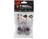 Treal Hobby Brass Rear Inner Portal Housing Covers for Traxxas TRX - 4 (Black) (2) [TLHTTRX4 - 03] - Hobbytech Toys