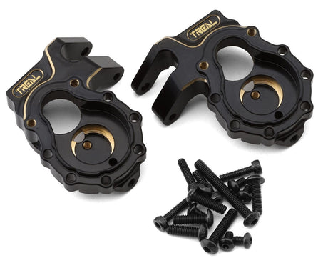 Treal Hobby Brass Steering Knuckles Portal Covers for Traxxas TRX - 4 (Black) (2) [TLHTTRX4 - 01] - Hobbytech Toys